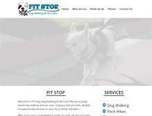 Tablet Screenshot of pitstoppetcare.com